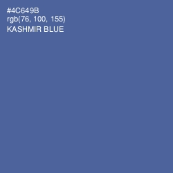 #4C649B - Kashmir Blue Color Image