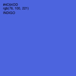 #4C64DD - Indigo Color Image