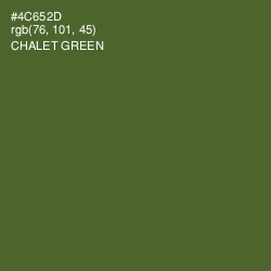 #4C652D - Chalet Green Color Image