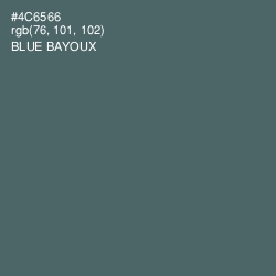 #4C6566 - Blue Bayoux Color Image
