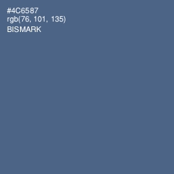 #4C6587 - Bismark Color Image