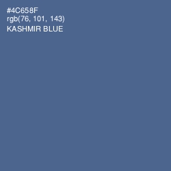 #4C658F - Kashmir Blue Color Image