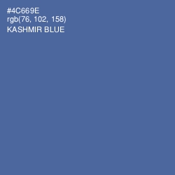 #4C669E - Kashmir Blue Color Image