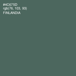 #4C675D - Finlandia Color Image
