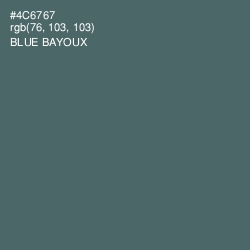 #4C6767 - Blue Bayoux Color Image