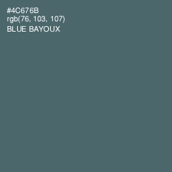 #4C676B - Blue Bayoux Color Image