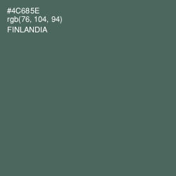 #4C685E - Finlandia Color Image