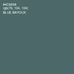 #4C6868 - Blue Bayoux Color Image