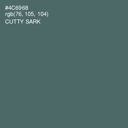 #4C6968 - Cutty Sark Color Image