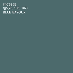 #4C696B - Blue Bayoux Color Image