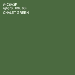 #4C6A3F - Chalet Green Color Image