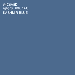 #4C6A8D - Kashmir Blue Color Image