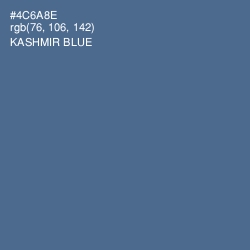 #4C6A8E - Kashmir Blue Color Image