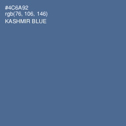#4C6A92 - Kashmir Blue Color Image