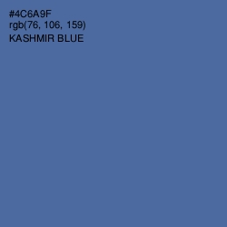 #4C6A9F - Kashmir Blue Color Image