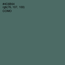 #4C6B64 - Como Color Image