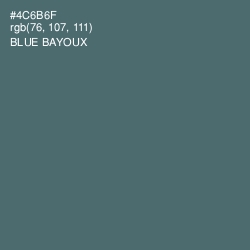 #4C6B6F - Blue Bayoux Color Image