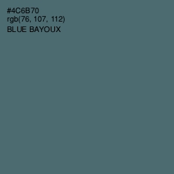 #4C6B70 - Blue Bayoux Color Image