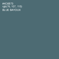 #4C6B73 - Blue Bayoux Color Image