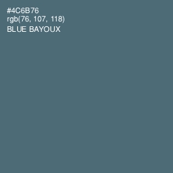#4C6B76 - Blue Bayoux Color Image