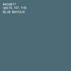 #4C6B77 - Blue Bayoux Color Image