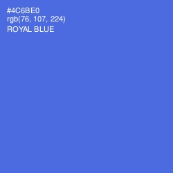 #4C6BE0 - Royal Blue Color Image