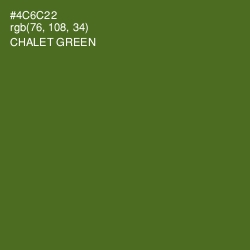 #4C6C22 - Chalet Green Color Image