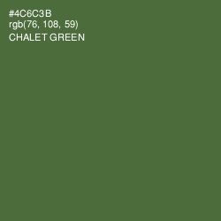 #4C6C3B - Chalet Green Color Image