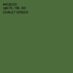 #4C6C3C - Chalet Green Color Image