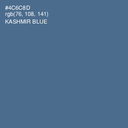 #4C6C8D - Kashmir Blue Color Image