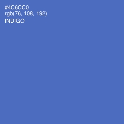 #4C6CC0 - Indigo Color Image