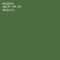 #4C6D40 - Axolotl Color Image