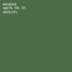 #4C6D48 - Axolotl Color Image