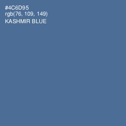 #4C6D95 - Kashmir Blue Color Image