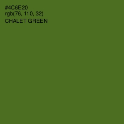 #4C6E20 - Chalet Green Color Image