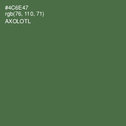 #4C6E47 - Axolotl Color Image