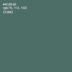 #4C6E66 - Como Color Image