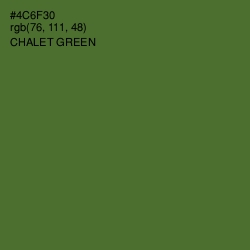 #4C6F30 - Chalet Green Color Image