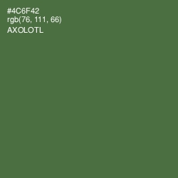 #4C6F42 - Axolotl Color Image