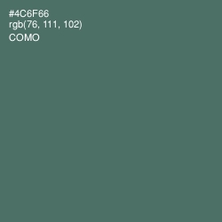 #4C6F66 - Como Color Image