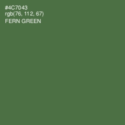 #4C7043 - Fern Green Color Image