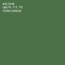 #4C7048 - Fern Green Color Image