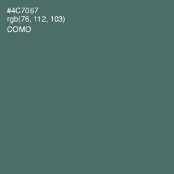 #4C7067 - Como Color Image