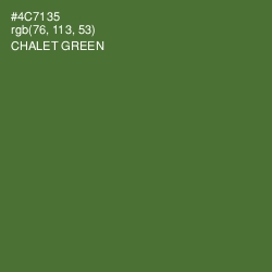 #4C7135 - Chalet Green Color Image