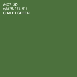 #4C713D - Chalet Green Color Image