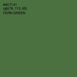 #4C7141 - Fern Green Color Image