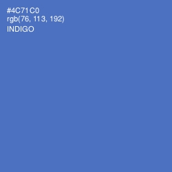 #4C71C0 - Indigo Color Image