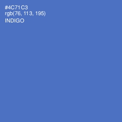 #4C71C3 - Indigo Color Image