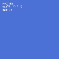 #4C71D6 - Indigo Color Image