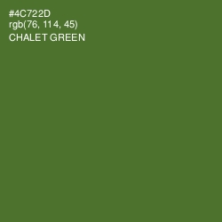 #4C722D - Chalet Green Color Image